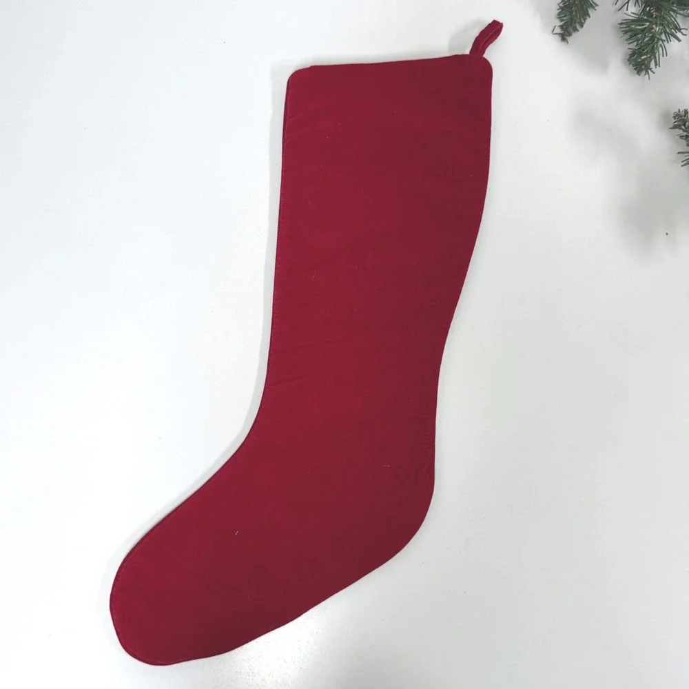 Vintage 1997 Coca-Cola Needlepoint Christmas Stocking Santa Claus Velvet Back
